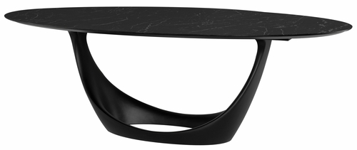 Montana Sculptural Dining Table – Black Ceramic