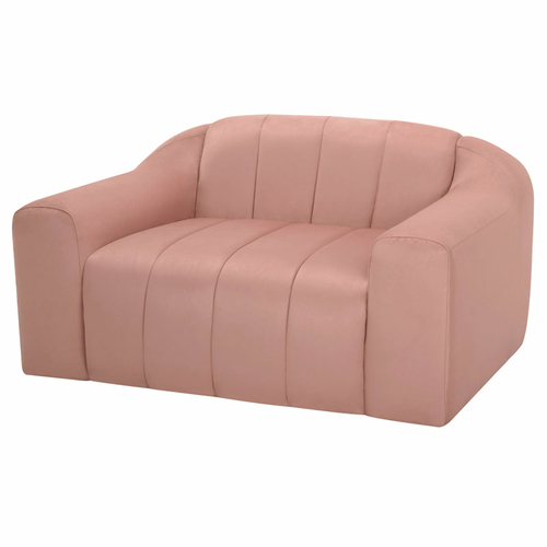Coraline Channel Tufted Occasional Chair – Petal Microsuede